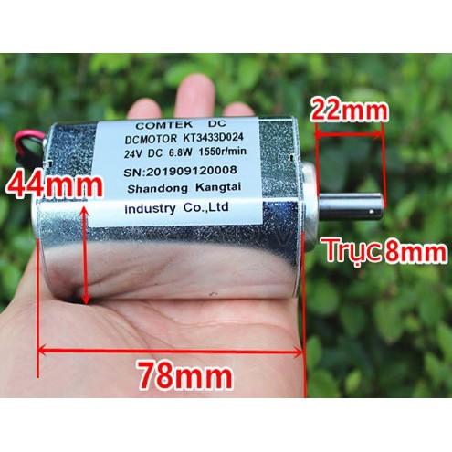 Động Cơ Motor 24V 6.8W 1550PRM