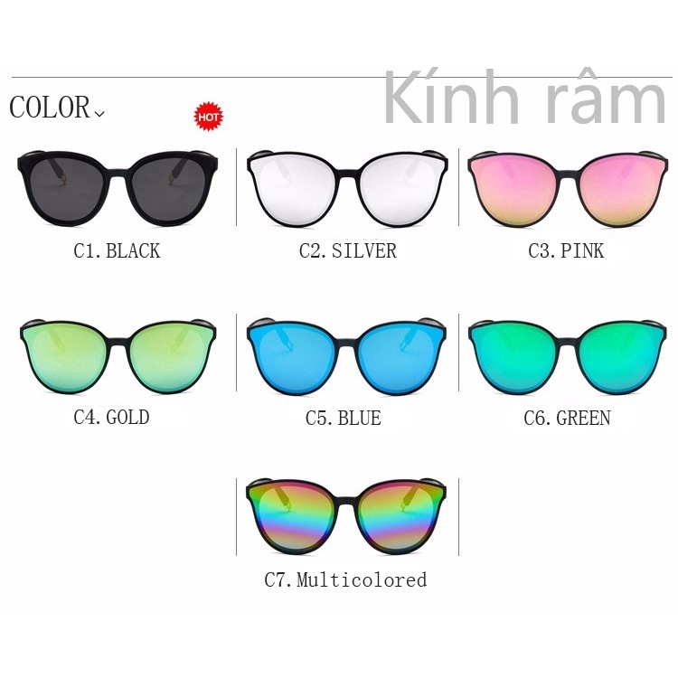 Kính mát mắt mèo nữ thiết kế cổ điển