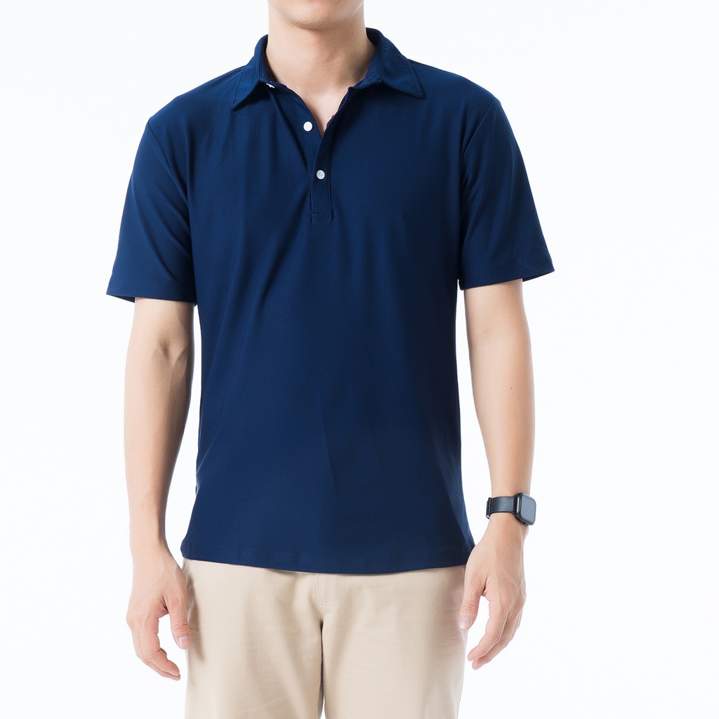 Áo Polo Nam Trơn Rough Vải Cotton CVC Chống Nhăn, Form Suông Basic | BigBuy360 - bigbuy360.vn