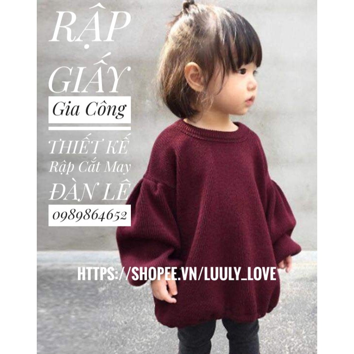 Rập giấy165 Rập giấy cắt may áo dài+ váy (1-12t)