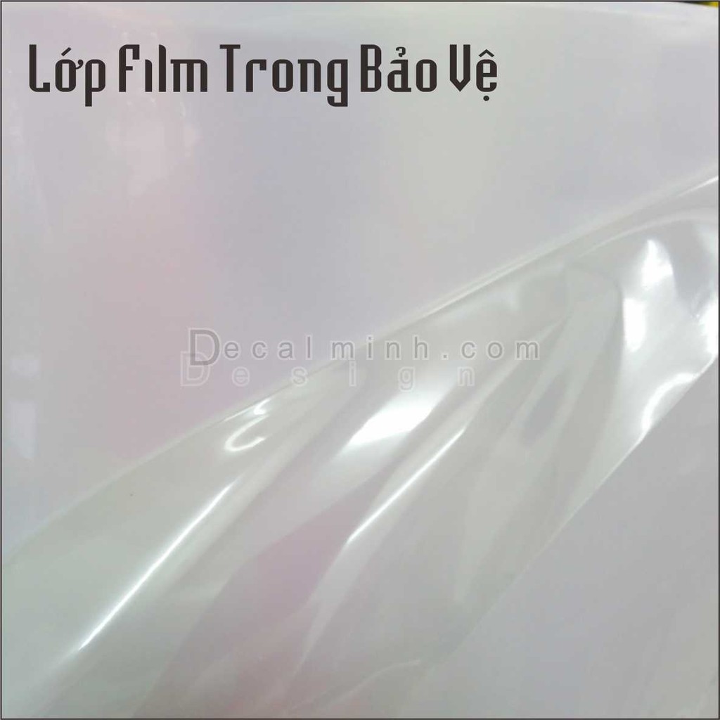 Decal dán xe chuyển sắc màu Ngọc Trai Trắng (White Pearl) 150x100cm