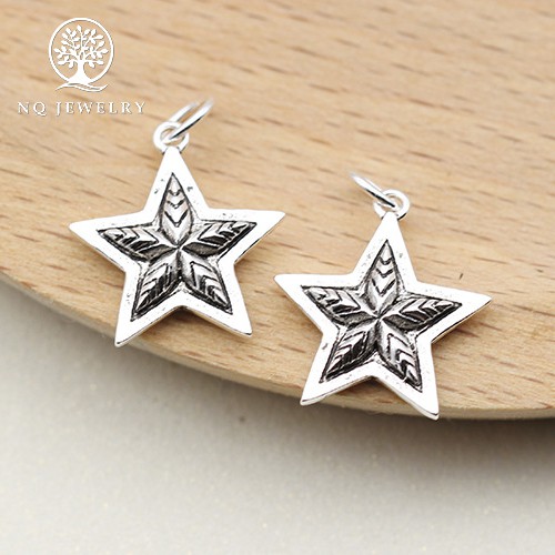 Charm bạc mặt hình ngôi sao - NQ Jewelry