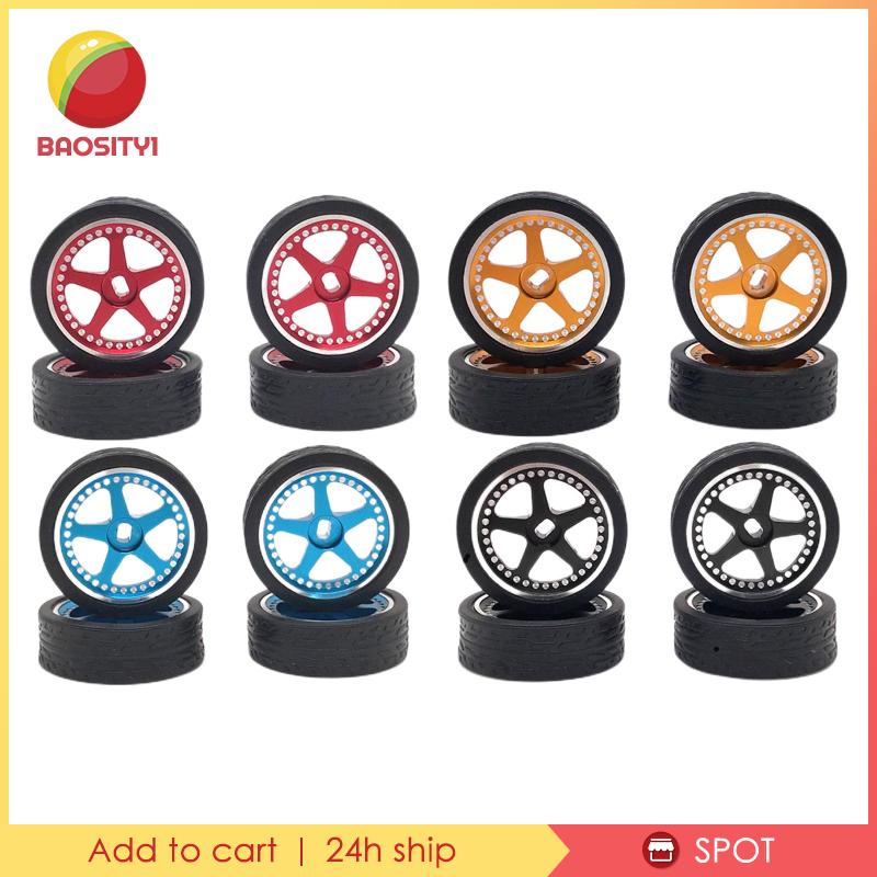 Bộ 4 Bánh Xe Đồ Chơi Tỉ Lệ 1 / 28 Cho Xe Đồ Chơi Wltoys K969