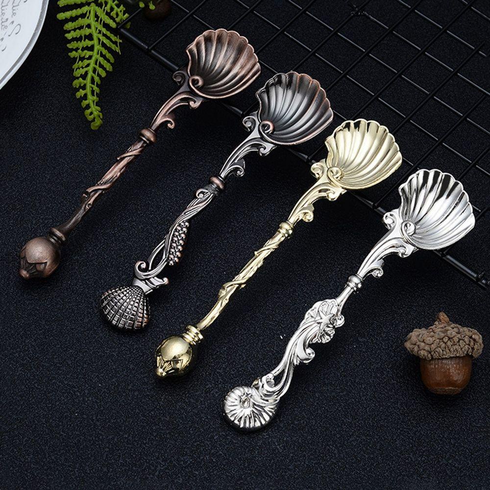 Muỗng Khuấy Cà Phê Bằng Hợp Kim Kẽm Phong Cách Retro Mini