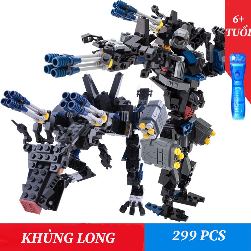 Đồ Chơi Lego Robot biến hình Ô Tô Xe Đua Transformers size lớn cho trẻ trên 6 tuổi