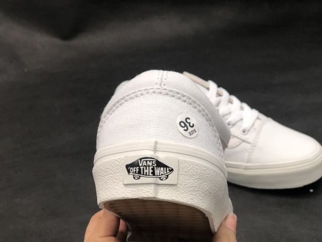 Giày V old skool trắng full all white