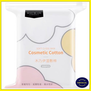 Bông tẩy trang cotton Maycreate 200 miếng BTT05