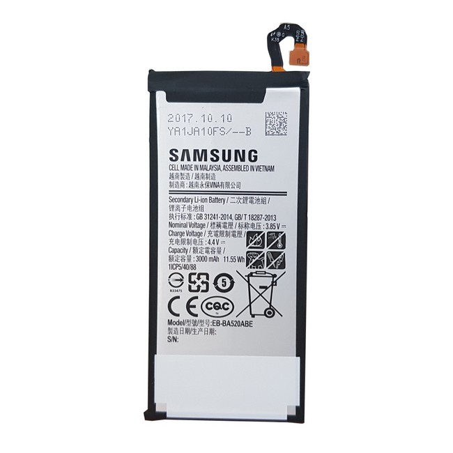 Pin thay thế  GALAXY A5 2017 (A520) DUNG LƯỢNG 3000MAH, EB-BA520ABE