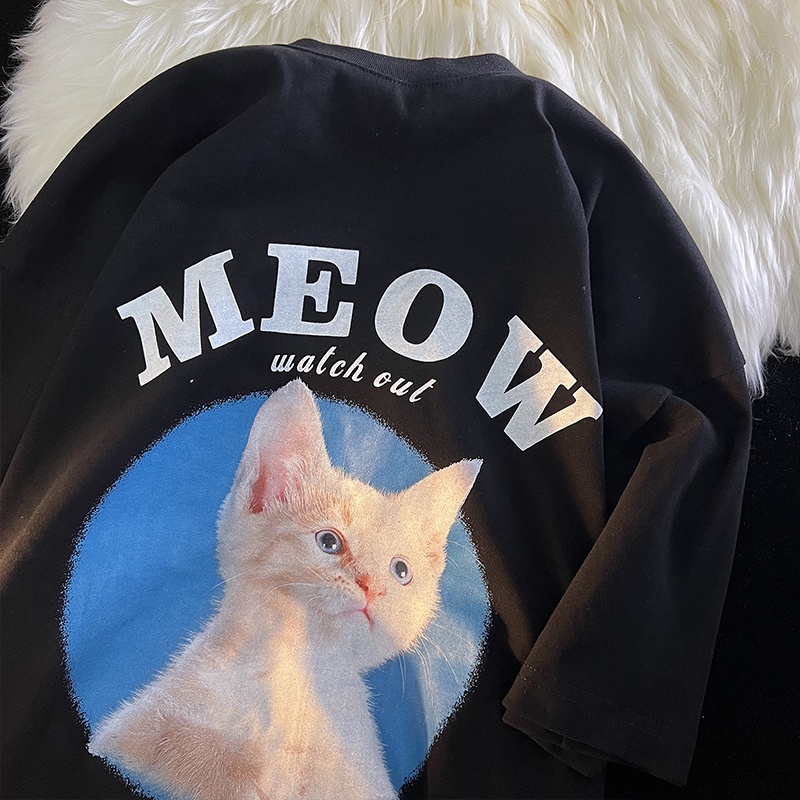 NRVP Áo thun tay ngắn cổ tròn bằng vải cotton 100% thời trang mùa hè dành cho nữ phong cách Hàn Quốc