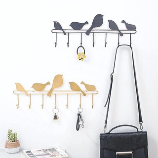 Móc chim sắt vintage tặng kèm đinh treo decor chịu lực 10kg