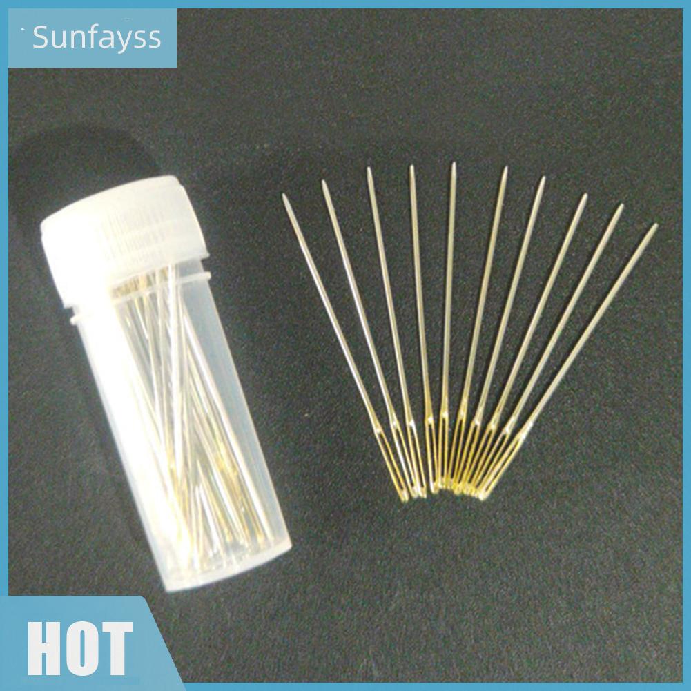 Bộ 10 cây kim thêu chữ thập thủ công chất liệu thép không gỉ