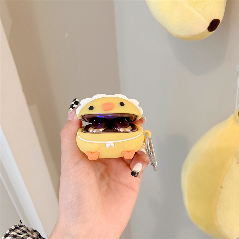 Vỏ Bảo Vệ Hộp Sạc Tai Nghe Samsung Galaxy Buds Live / Buds 2 / Buds Pro / Buds 2 Pro Chống Rơi Hình Chú Gấu Kirby 3D Dễ Thương