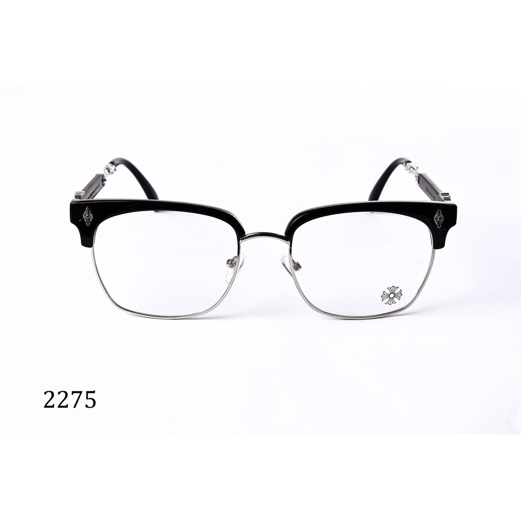 Gọng kính giả cận mắt tròn hai màu thời trang nam nữ Liedotti Eyewear 2275