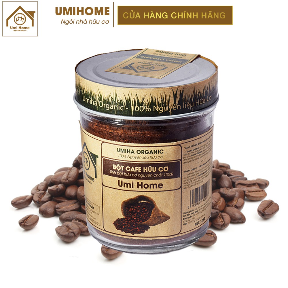 Bột Cafe trắng da hữu cơ UMIHOME nguyên chất | Coffee Powder 100% Organic 135G