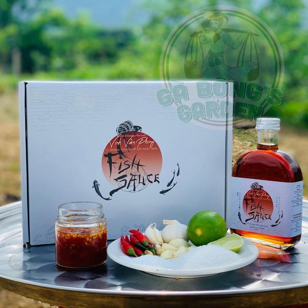 Nước Mắm Cá Cơm Nguyên Chất Vịnh Vân Phong The Moshav Farm Lên Men Tự Nhiên Hộp 2 chai 330ml