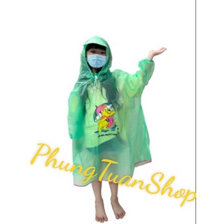 Áo Mưa Bít Cho Bé Từ 4 Đến 9 Tuổi