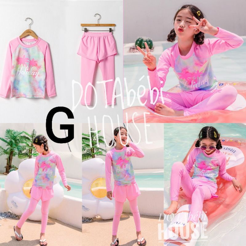 (M-4XL) nhiều mẫu Đồ bơi dài tay quần dài cho bé gái - DOTAbébi HOUSE