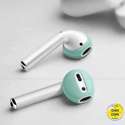 2 Nút Cao Su Silicon Siêu Mỏng Bọc Tai Nghe Apple Airpods 1 2 Đóng Được Dock - Chin Chin Shop