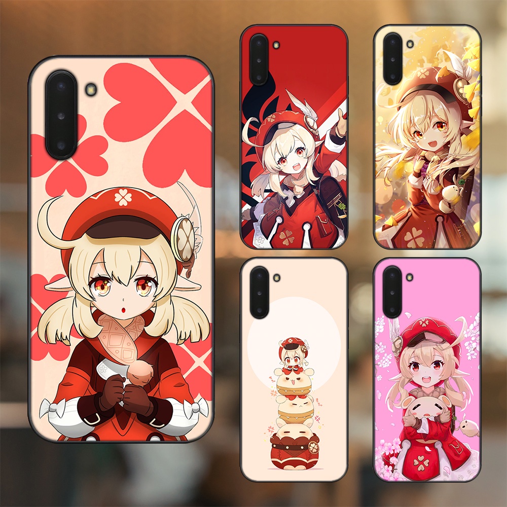 Ốp lưng Samsung Note 10 viền đen in hình Klee Genshin Impact