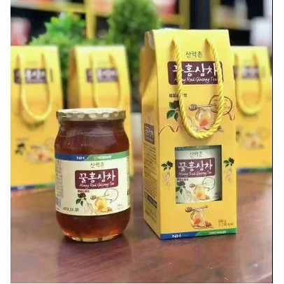 SÂM TƯƠI THÁI LÁT NGÂM MẬT ONG HÀN QUỐC APGOLD HŨ 580G