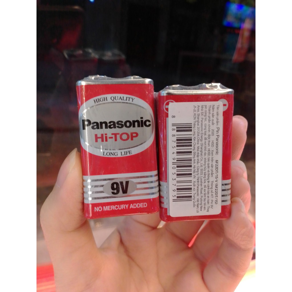 Pin 9V Panasonic Chính Hãng Lắp Vào Mic Không Dây
