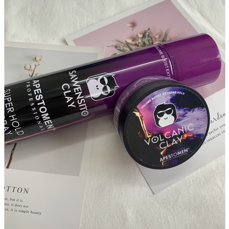 Combo gôm xịt tóc, sáp cứng tạo kiểu giữ nếp cao