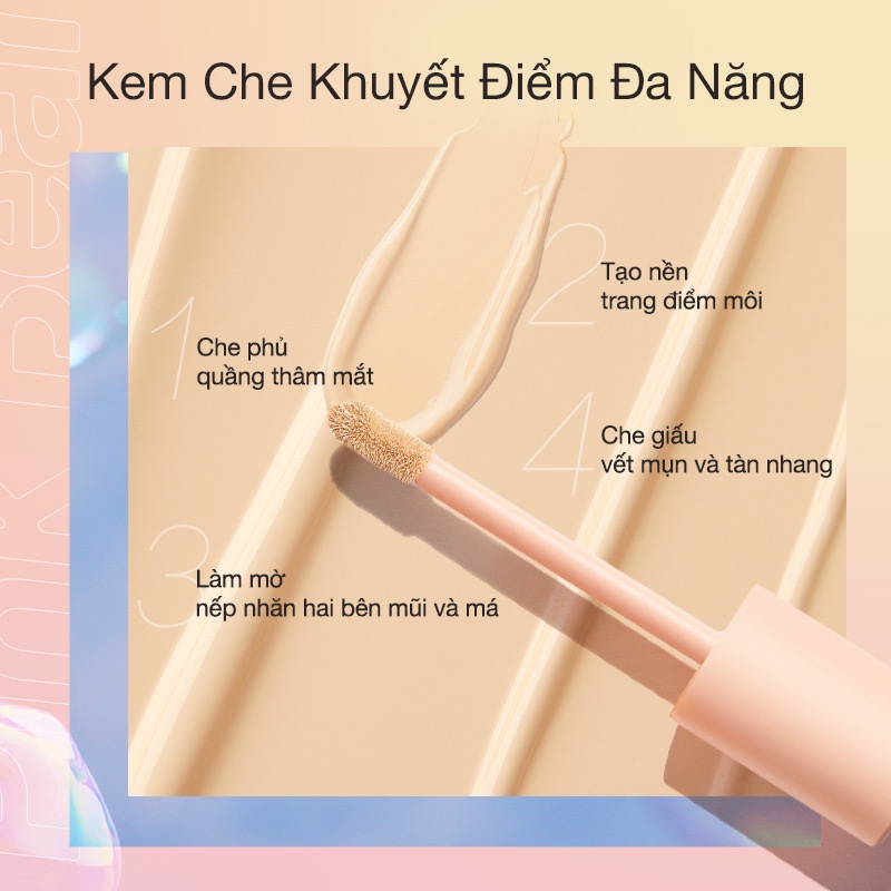 Kem Che Khuyết Điểm Pink Bear Dạng Lỏng Dưỡng Ẩm Và Giúp Làn Da Trông Hoàn Hảo | BigBuy360 - bigbuy360.vn