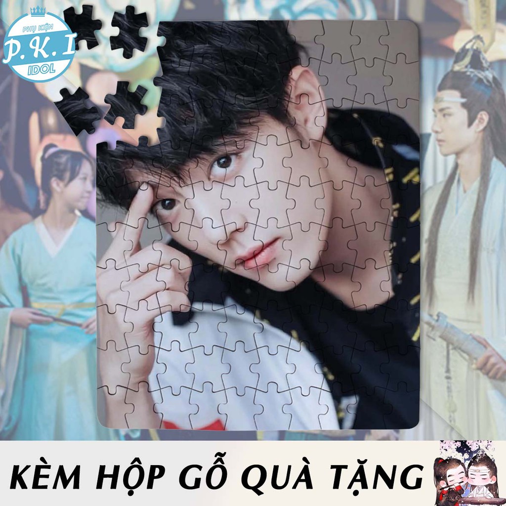 Tranh Ghép Gỗ Xếp Hình Bác Quân - Puzzle In Hình Tiêu Chiến Vương Nhất Bác - QUÀ TẶNG CPOP