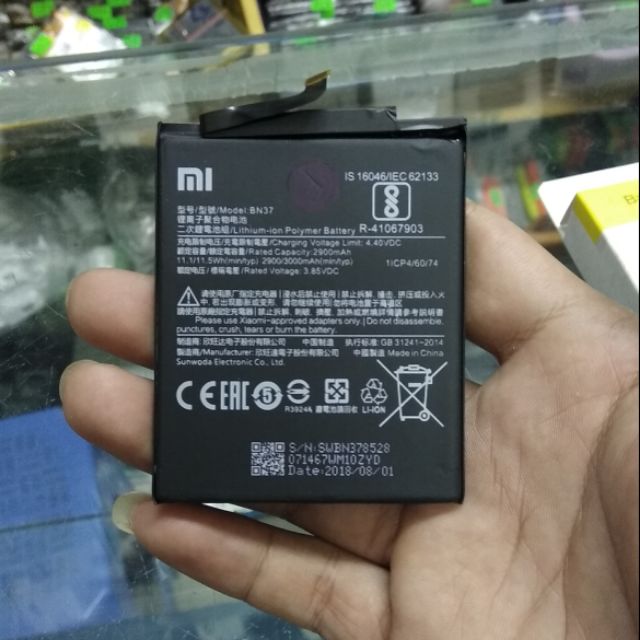 Pin xiaomi redmi 6A / Bn37 zin có bảo hành