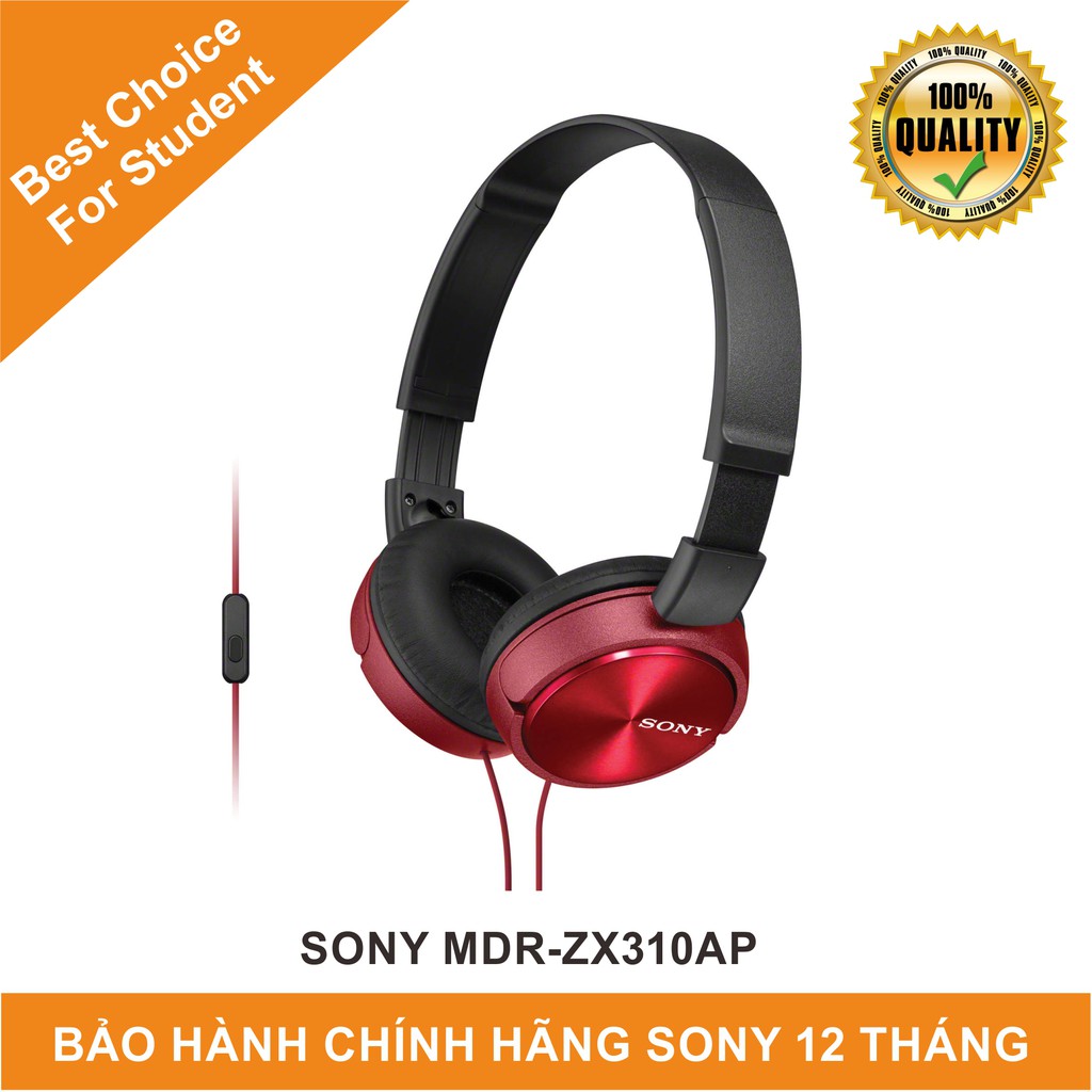 Tai Nghe Chụp Tai Sony MDR-ZX310AP | Hàng Chính Hãng Sony Việt Nam