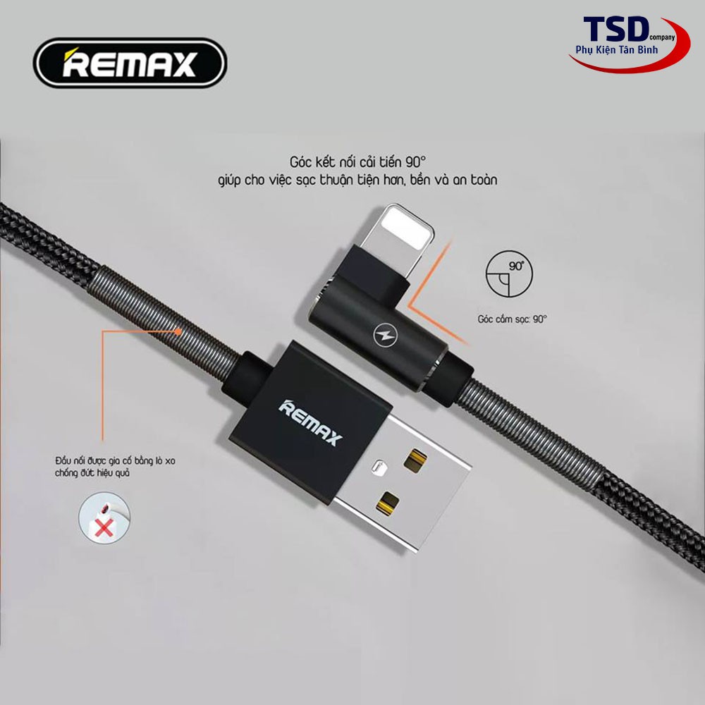 Cáp Sạc Nhanh Remax RC-152 Chính Hãng ( I.P – Micro USB – Type C )