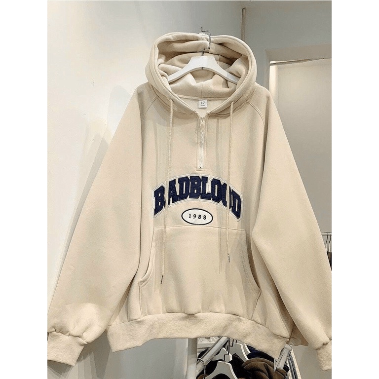 (HCM) (Bigsize) Áo khoác nỉ hoodies dây kéo fom rộng 90kg - Thời trang hottrend phong cách siêu xịn cho các bạn trẻ KM F