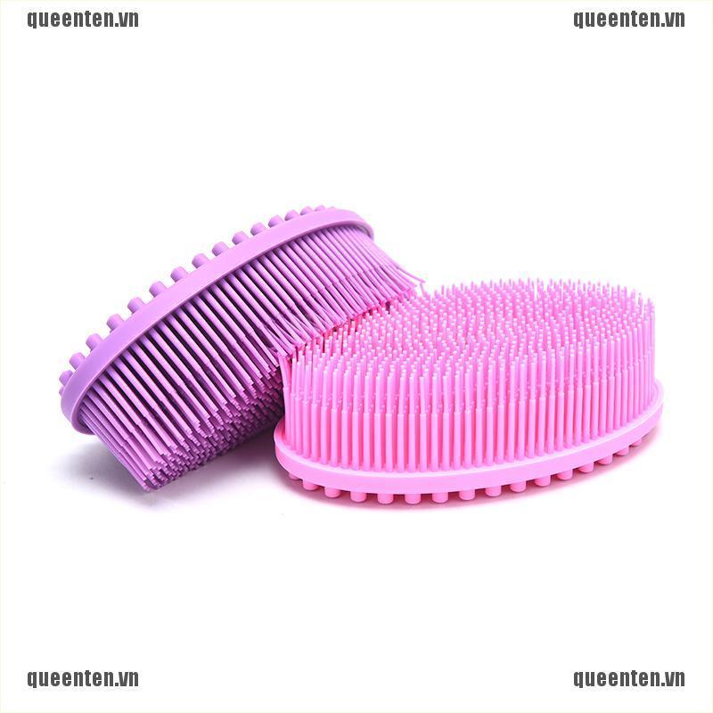 [Hàng mới về] Bàn chải tắm làm sạch da từ silicon mềm mại cho trẻ em tùy chọn màu sắc