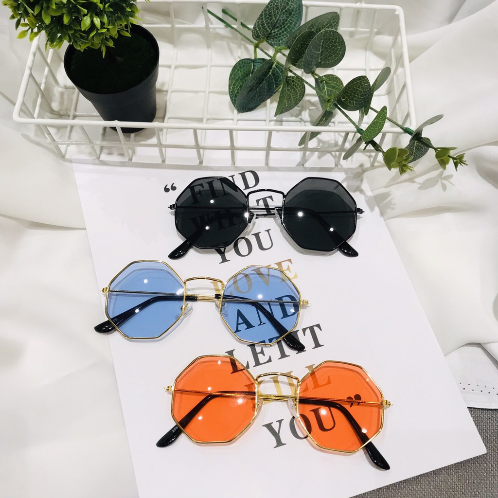 Mắt Kính Thời Trang Hot Trend Đa Giác 205 Nhiều Màu Cực Hot - Hazo