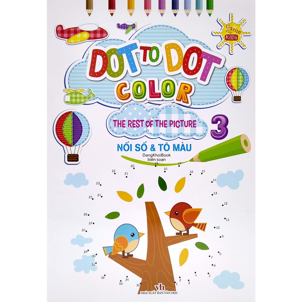 Sách Dot To Dot Color - The Rest Of The Picture - Nối Số Và Tô Màu 3