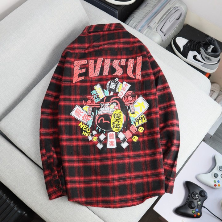 (Free Ship) Áo Sơ Mi Caro Nam Họa Tiết UV Ông Địa Tia Chớp Phong Cách Năng Động THời Trang Hot Trend Valentina Shop