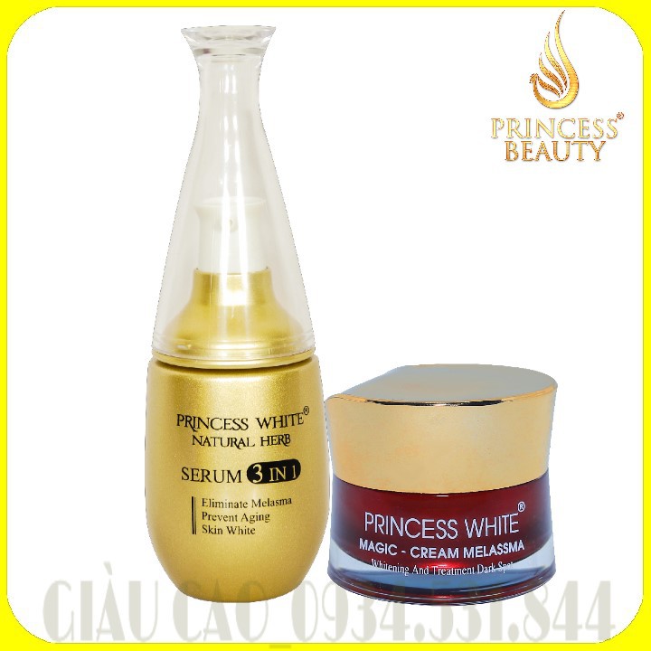 BỘ ĐÔI KẾT HỢP: SERUM 3IN1 & KEM TRỊ NÁM MAGIC “MỜ NÁM TRẮNG DA – CHO NÀNG TRẺ RA”