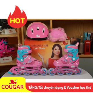 [ SALE SỐC] Combo Giày Patin Cao Cấp Cougar Hero - Thân đèn phát sáng
