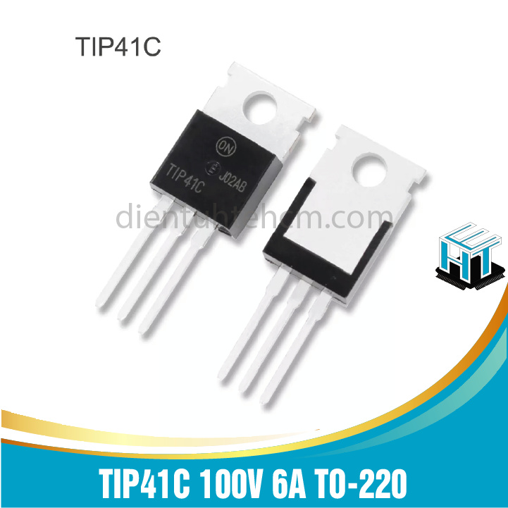 Combo 4 con Transistor công suất NPN TIP41C 100V 6A TO-220