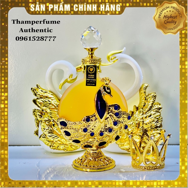 [Chính Hãng Loại 1] Tinh Dầu Nước Hoa Dubai Phượng Hoàng Gold 35ml công vàng nữ