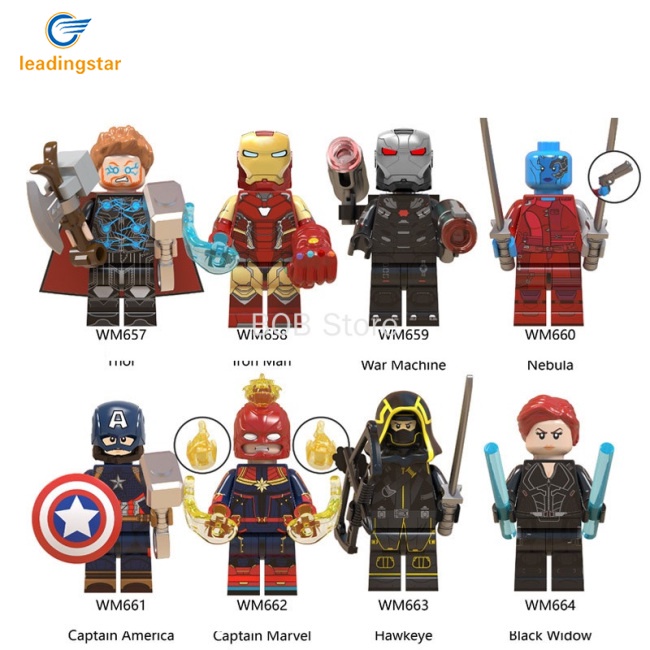 Mô Hình Lego Nhân Vật Siêu Anh Hùng Thanos Thor Captain America