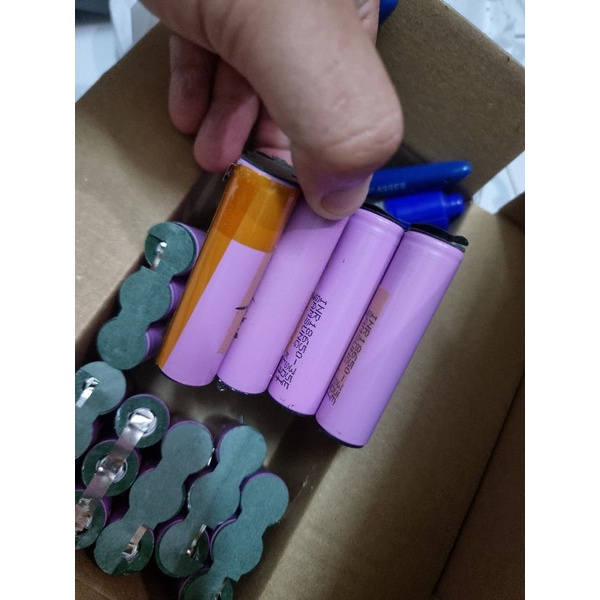 01 Cell pin sạc Sam Sung 3500mah 35E 18650  35000mah chính hãng tháo khối . Diy sdp