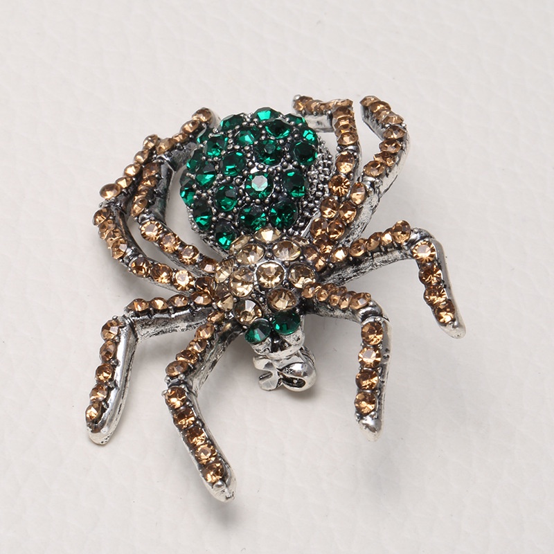 Trâm Cài Áo Hợp Kim Hình Nhện Đính Đá Phong Cách Âu Mỹ Cổ Điển Thời Trang