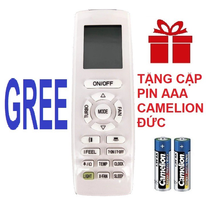 Remote máy lạnh GREE mẫu 8 - Điều khiển điều hòa GREE mẫu 8