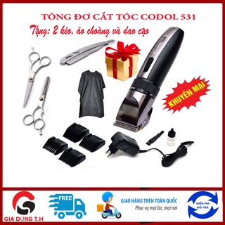 Tông đơ cắt tóc chuyên nghiệp không dây Hàn Quốc Codol 531