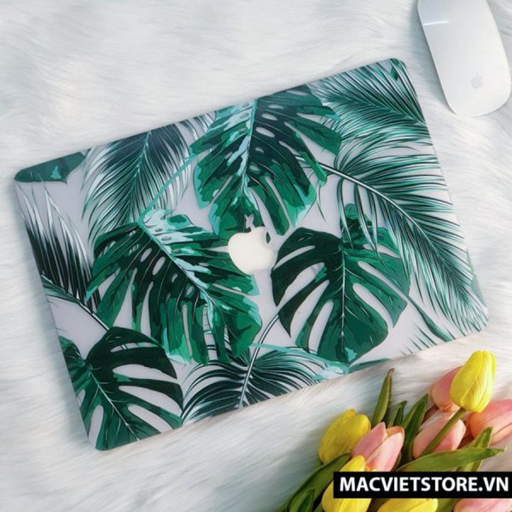 Ốp Macbook Hình Lá Màu 1 Đủ Dòng (Tặng Kèm Phủ Phím Và Set Nút Chống Bụi)