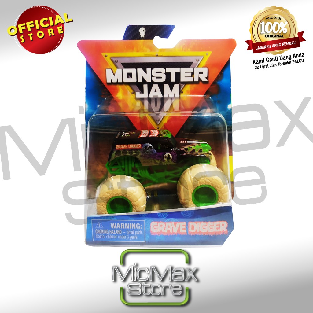 Hot Wheels Mô Hình Xe Hotwheels Monster Jam Grave Digger Tỉ Lệ 1: 64