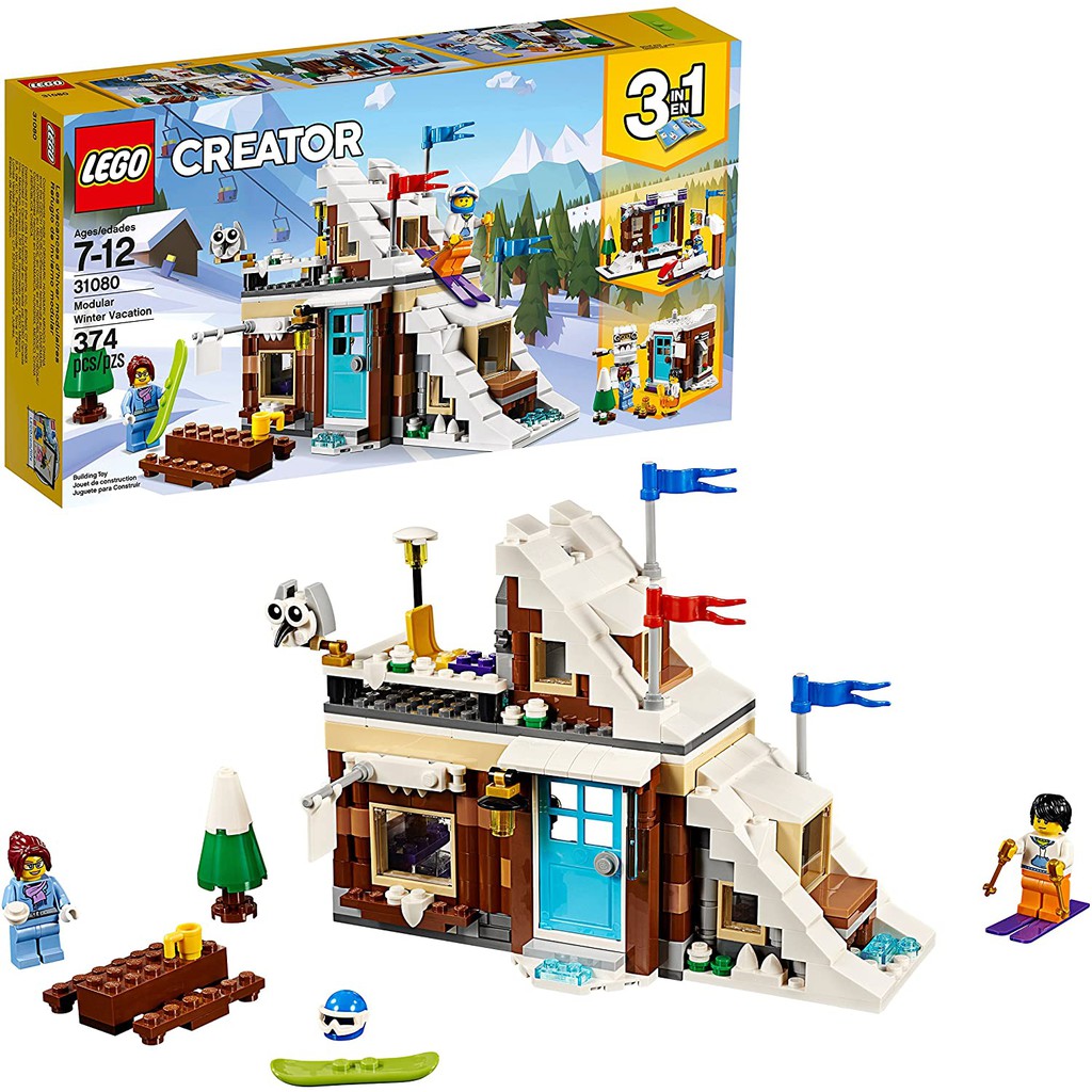 Lego 31080 Creator Modular Winter Vacation - Ngôi Nhà Tuyết 3in1