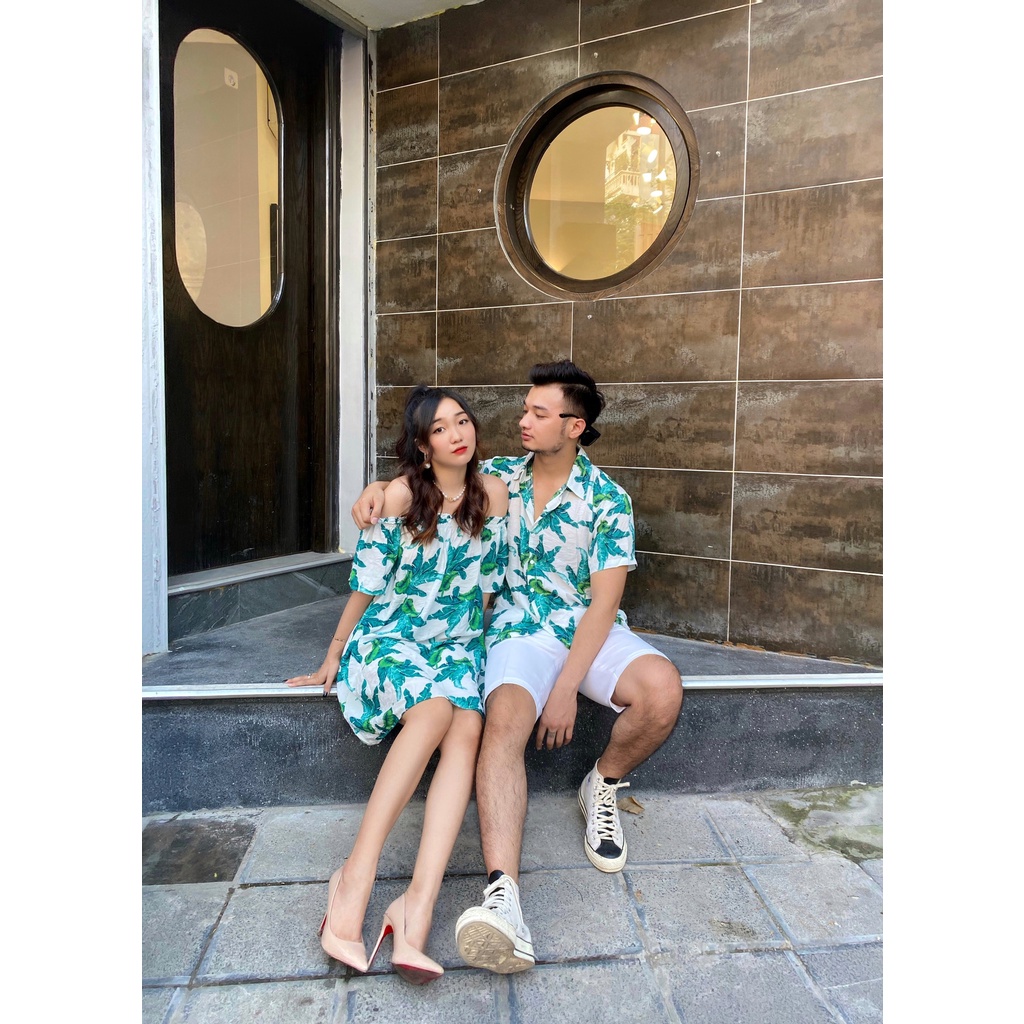 ÁO HOA LÁ QUẢ ĐI BIỂN CHẤT ĐŨI THÁI MỀM MÁT - ÁO SƠ MI UNISEX FORM RỘNG ĐỦ SIZE