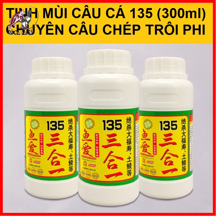 [Chất Lượng] Tinh Mùi Câu Cá, Tinh Mùi Câu Cá Chép 135 300ml Siêu Nhậy